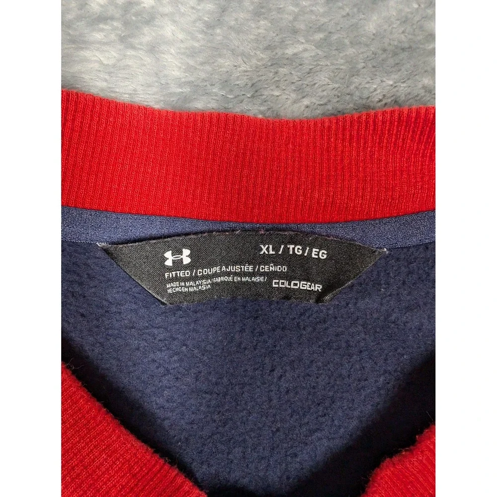 United States of America Jacket Mens XL Blue Red Full Zip Team USA Crest Fleece